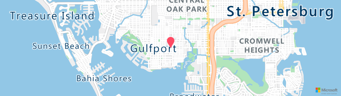 Umgebungskarte des Tauchshops Gulfport Dive Center