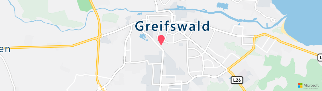 Umgebungskarte des Tauchshops Tauchbasis Greifswald