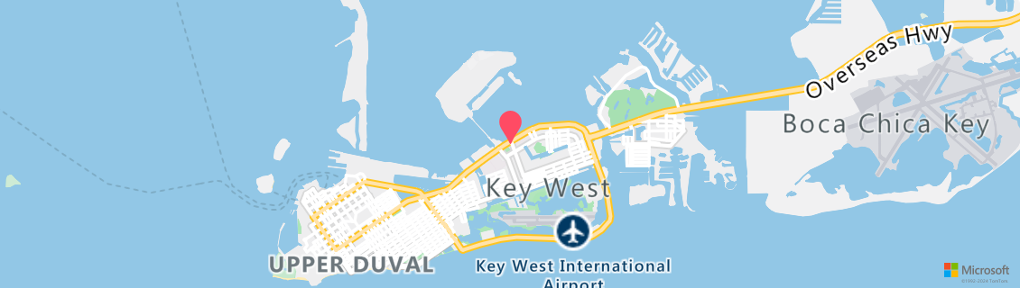 Map of the dive shop Dive Key West