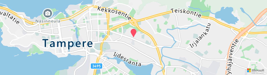 Map of the dive shop Tampereen Sukelluskeskus OY