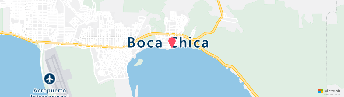 Map of the dive shop Caribbean Divers - Boca Chica