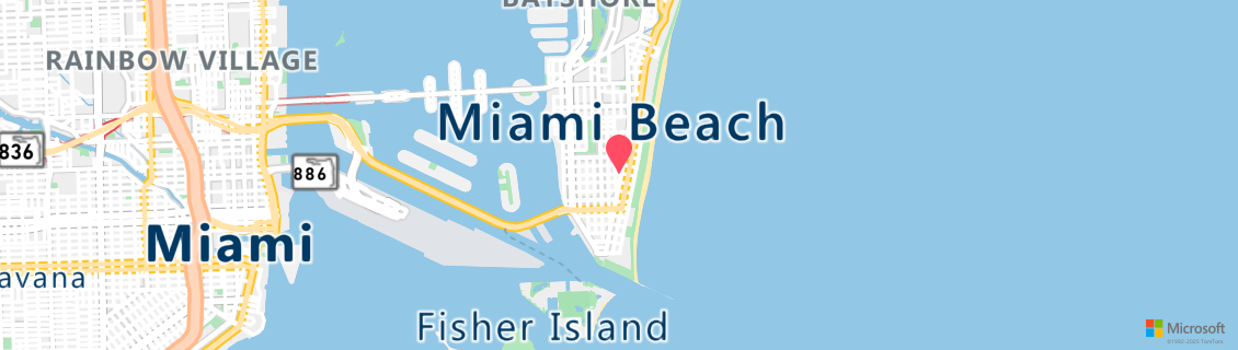 Map of the dive shop South Beach Divers