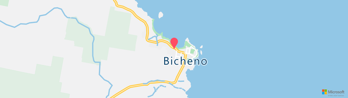 Map of the dive shop BICHENO DIVE CENTRE