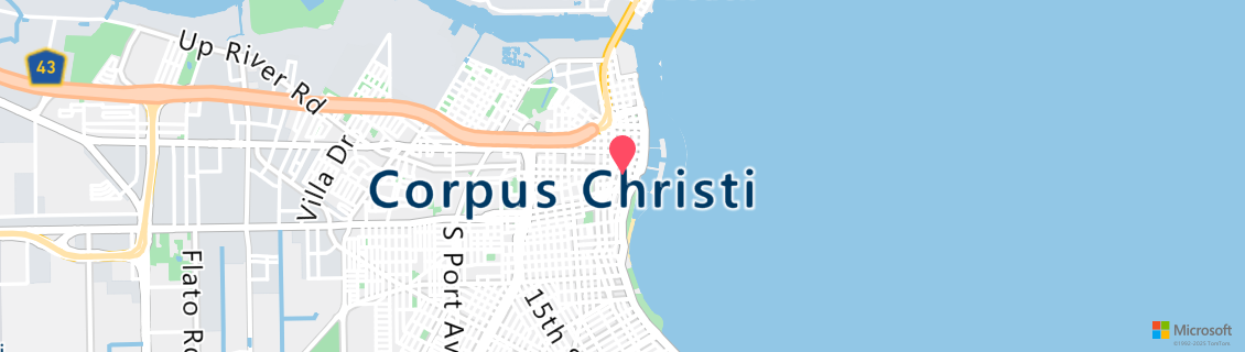 Map of the dive shop Corpus Christi Police Department