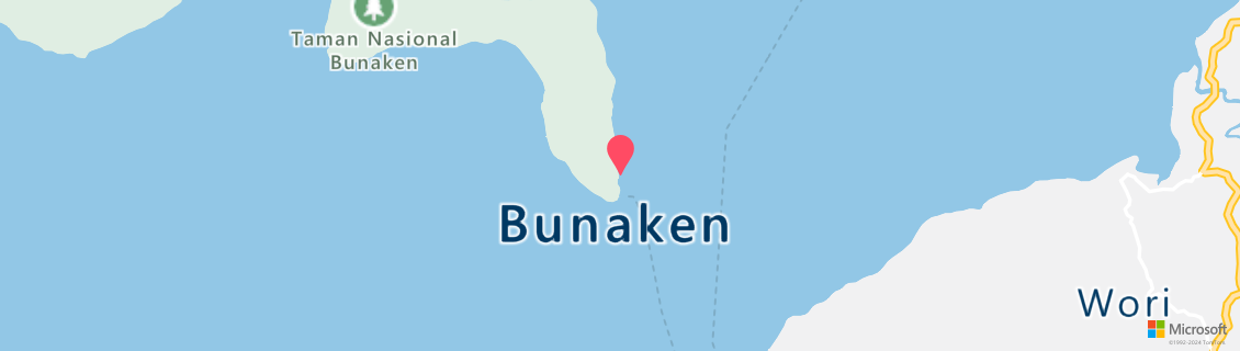Umgebungskarte des Tauchshops Bunaken Divers Seabreeze Resort