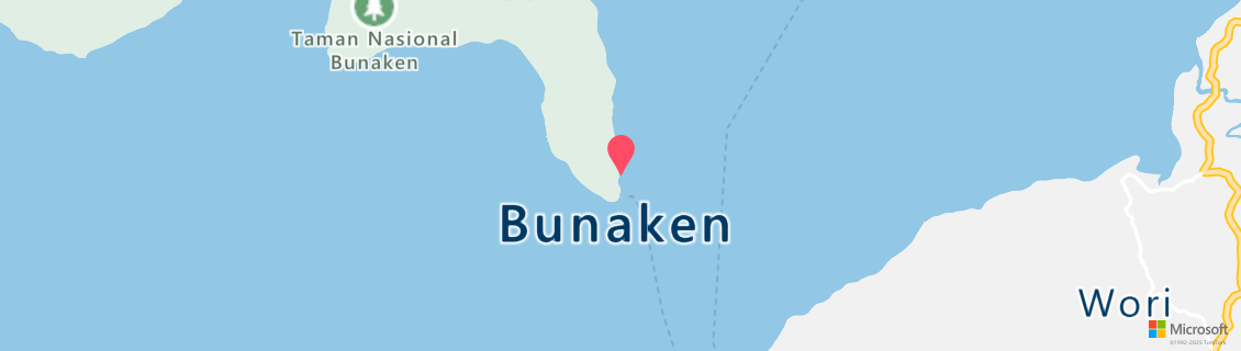 Map of the dive shop Bunaken Divers Seabreeze Resort