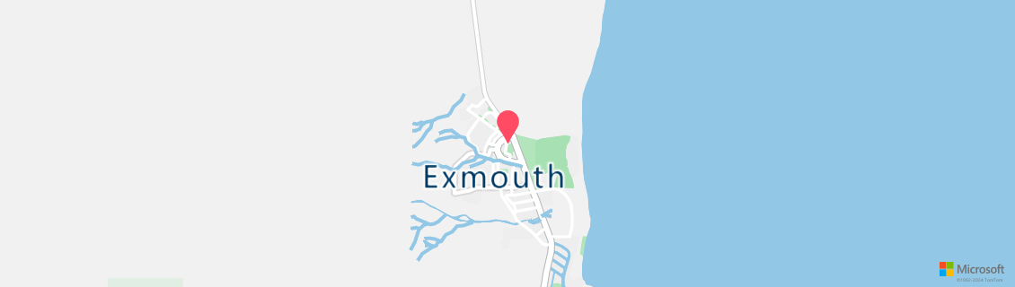 Umgebungskarte des Tauchshops Exmouth Diving Centre