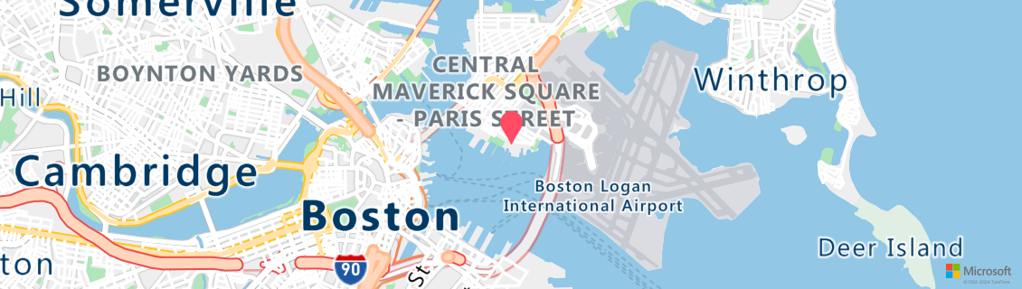 Map of the dive shop Boston Scuba Inc