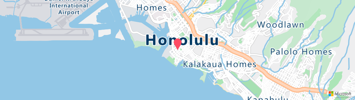 Umgebungskarte des Tauchshops Honolulu Scuba Company