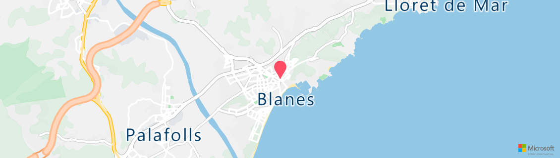Map of the dive shop BLANES~SUB - Diving Center