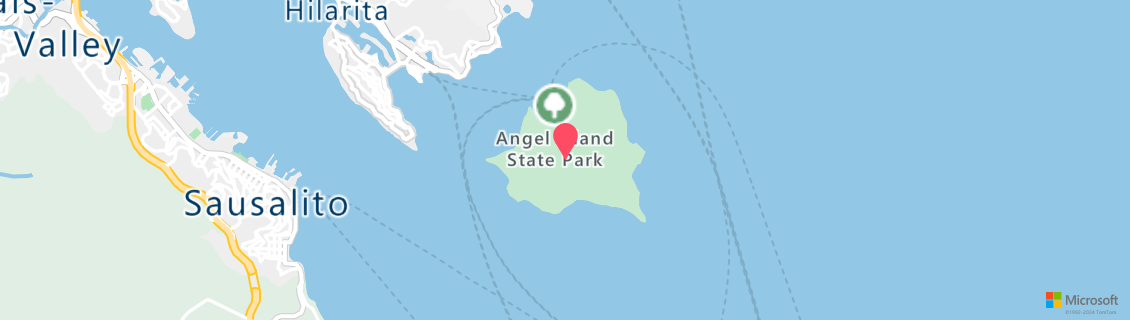 Map of the dive shop Angel Island Resort