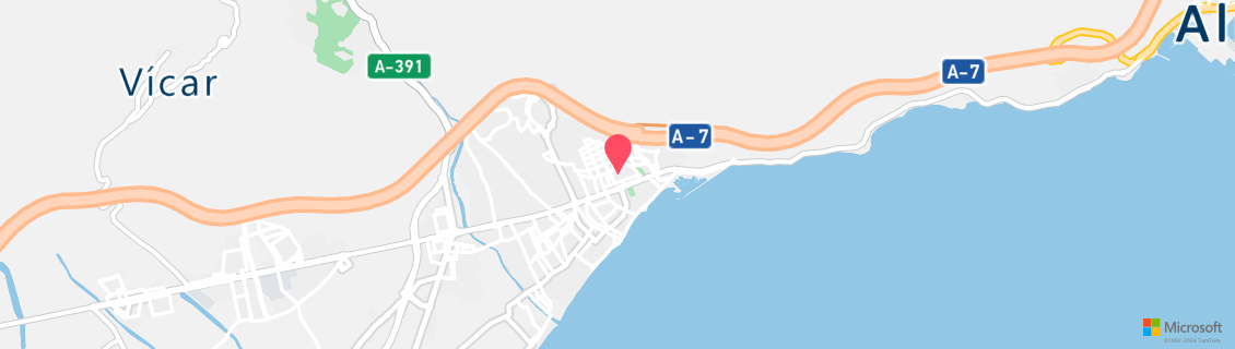 Map of the dive shop Aquatours Almeria