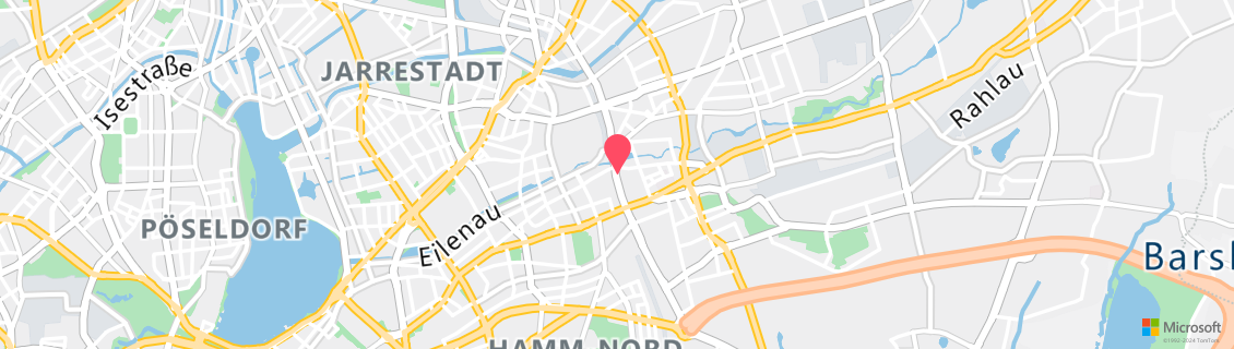 Umgebungskarte des Tauchshops dive team Hamburg