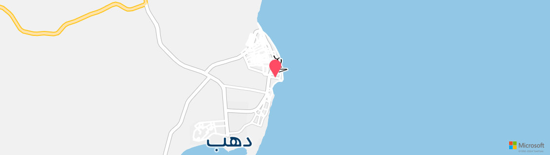 Map of the dive shop Freedive Dahab