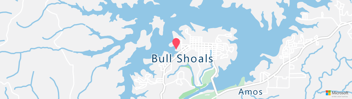 Map of the dive shop Bull Shoals Lake Boat Dock