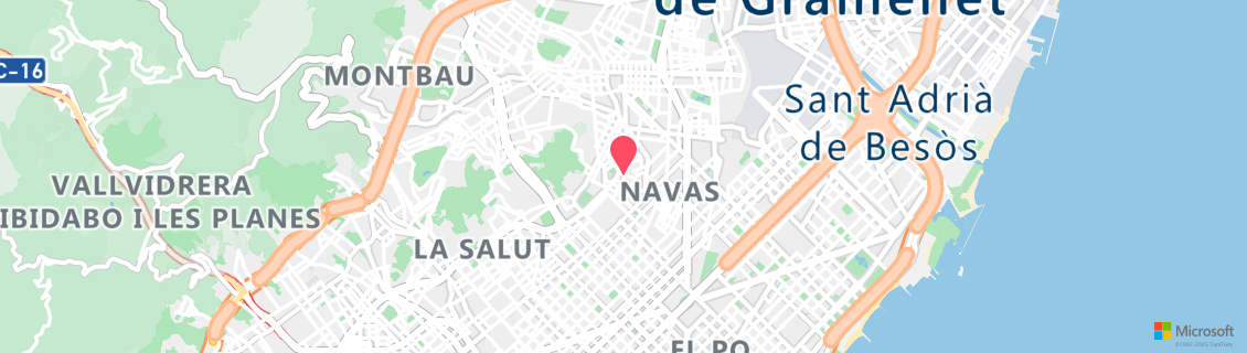 Umgebungskarte des Tauchshops Thalassa-Diving Barcelona