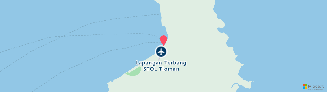 Map of the dive shop Diveasia Tioman Island