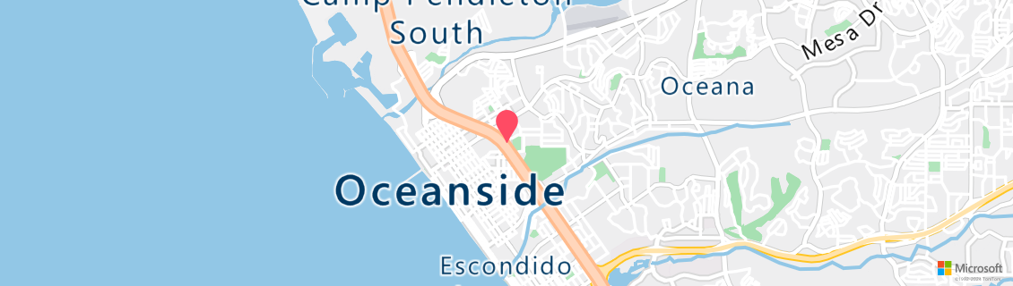 Map of the dive shop Oceanside Scuba and Swim Center