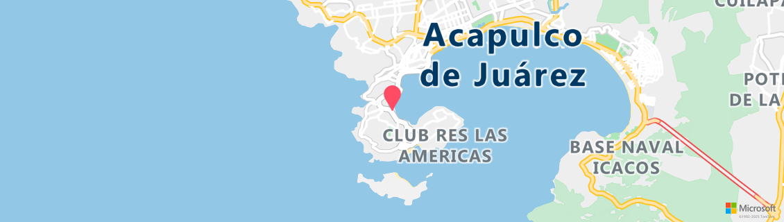 Map of the dive shop Acapulco Scuba Center