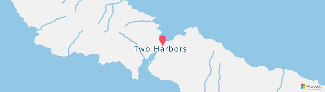 Map of the dive shop Two Harbors Dive & Recreation Center