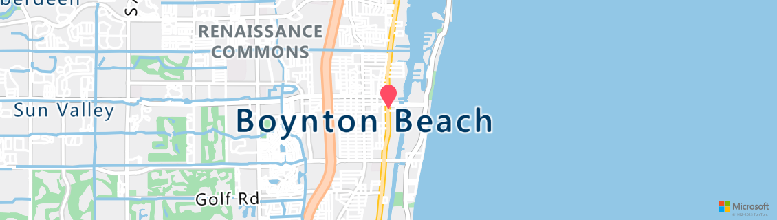 Map of the dive shop Boynton Beach Dive Center