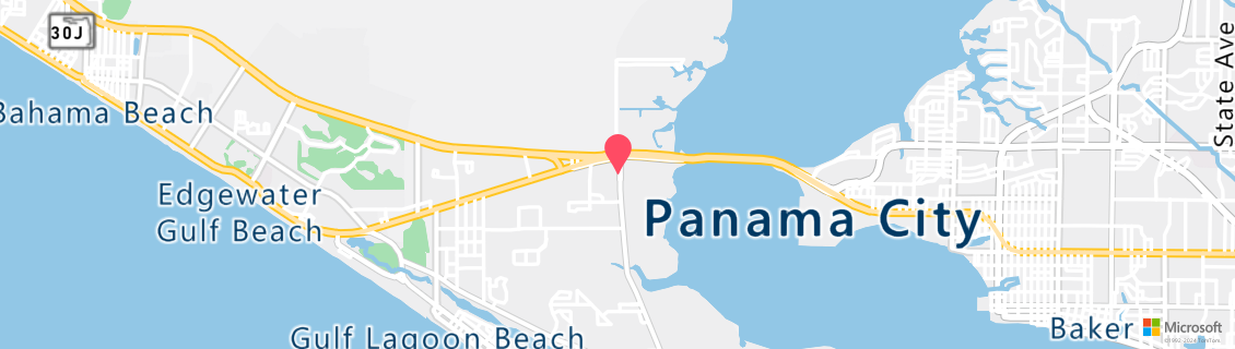 Umgebungskarte des Tauchshops Panama City Diving