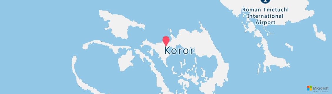 Map of the dive shop PALAU AGGRESSOR II