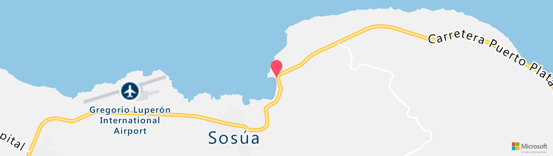 Map of the dive shop Aqua Adventures By Scuba Dive Sosua