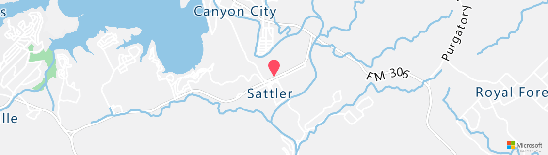 Map of the dive shop Canyon Lake Divers