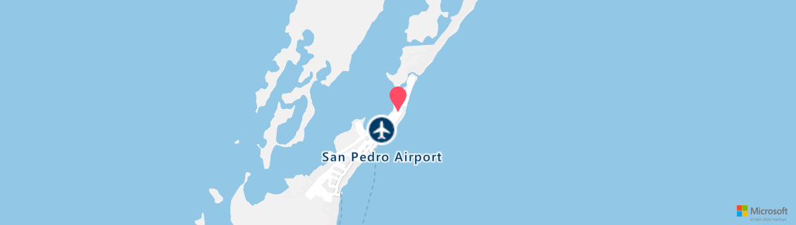 Umgebungskarte des Tauchshops Ambergris Divers