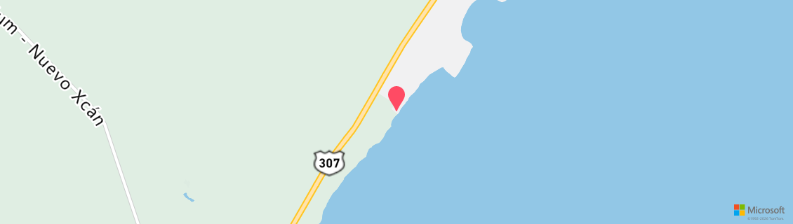 Map of the dive shop Sharks Friends Tulum