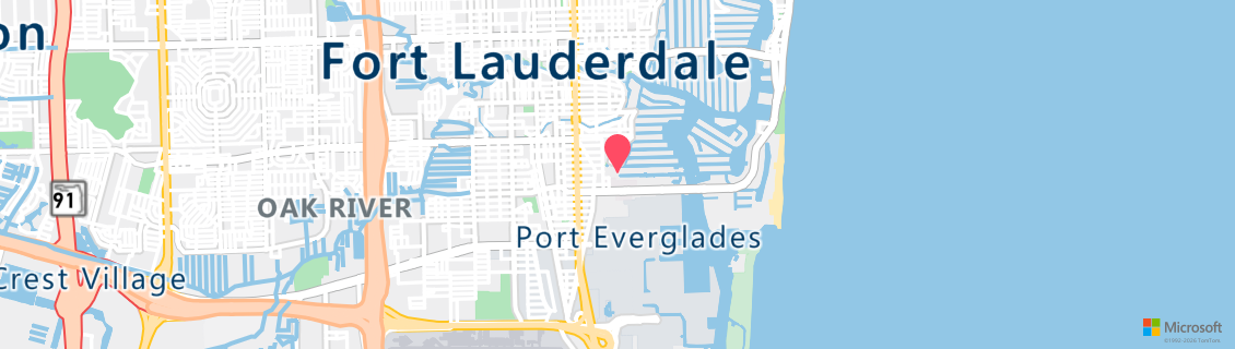 Map of the dive shop Brownie's Palm Beach Divers