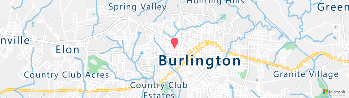 Map of the dive shop Burlington Dive Center