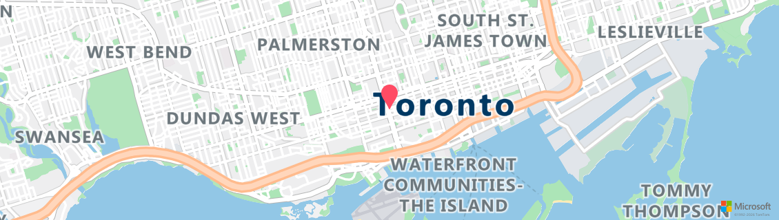 Map of the dive shop Toronto Scuba Centre