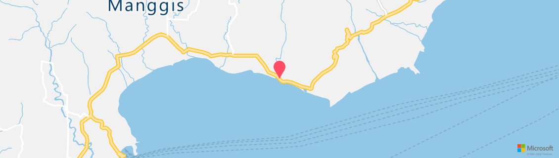 Map of the dive shop Bali Bubbles Dive Center