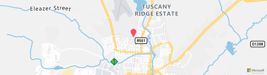 Map of the dive shop All About Scuba - North West University