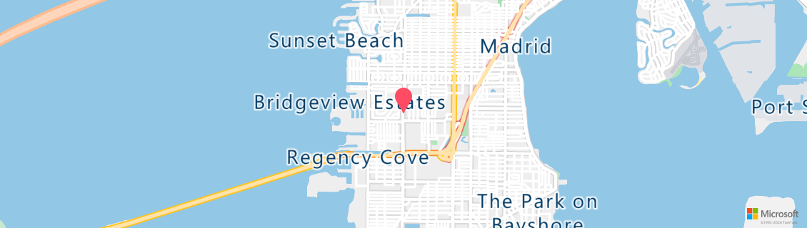 Map of the dive shop Adventure Outfitters