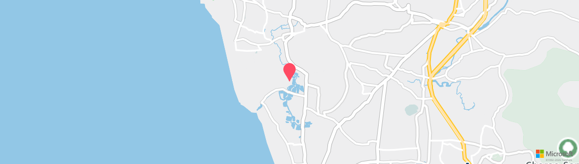 Map of the dive shop Barracuda Diving India