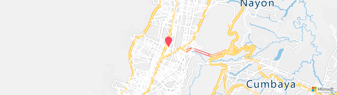 Map of the dive shop Exploramar Diving