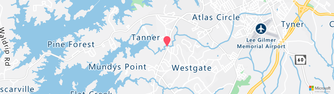 Umgebungskarte des Tauchshops The Dive Shop on McEver