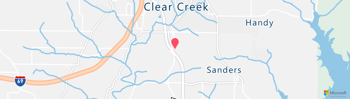 Map of the dive shop Southern Indiana Scuba