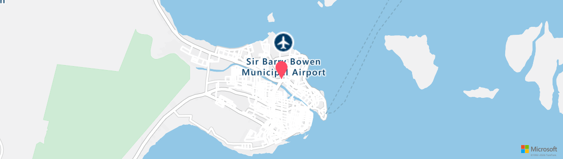 Map of the dive shop Sea Sports Belize