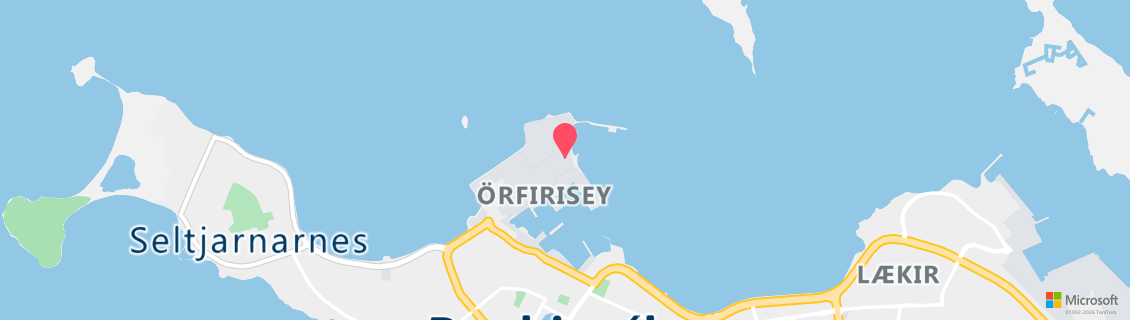 Map of the dive shop DIVE.IS - Sport Diving School of Iceland