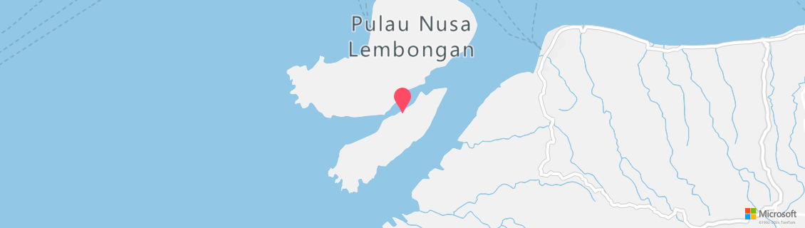 Map of the dive shop Ceningan Divers