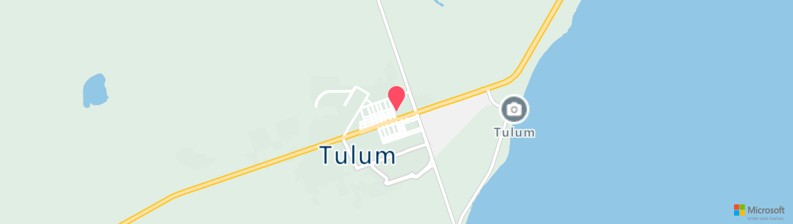 Map of the dive shop Scuba Tulum