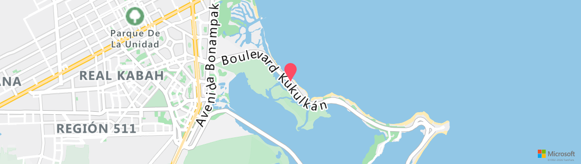 Map of the dive shop Scuba Diving Cancun