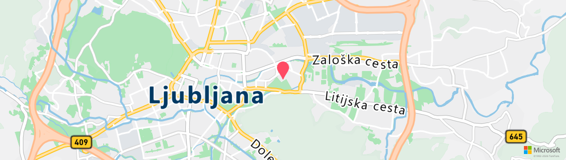 Map of the dive shop UPC LJUBLJANA