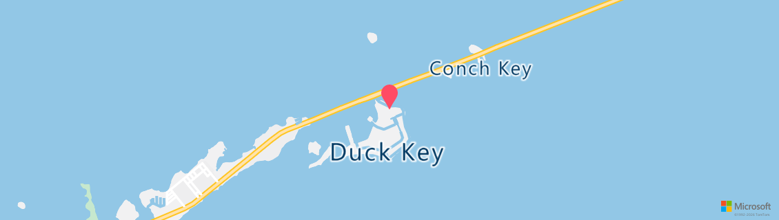 Map of the dive shop Dive Duck Key
