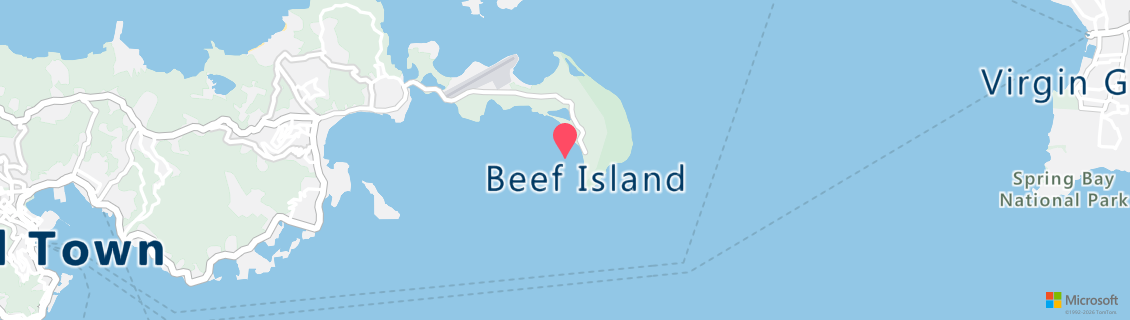 Map of the dive shop Dive BVI
