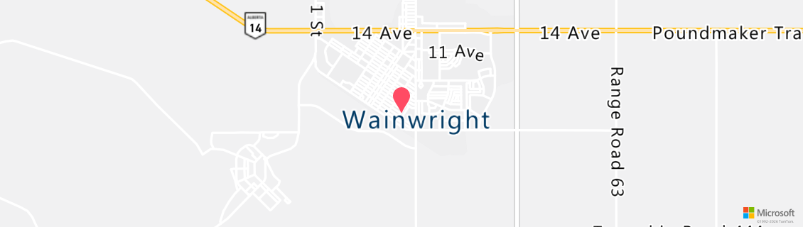 Map of the dive shop Alberta Adventure Divers